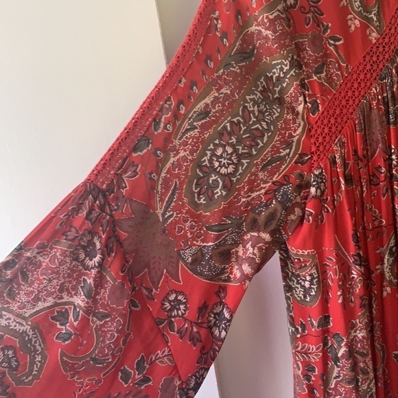 Free People Rain or Shine Boho Mini Dress S - Picture 9 of 13